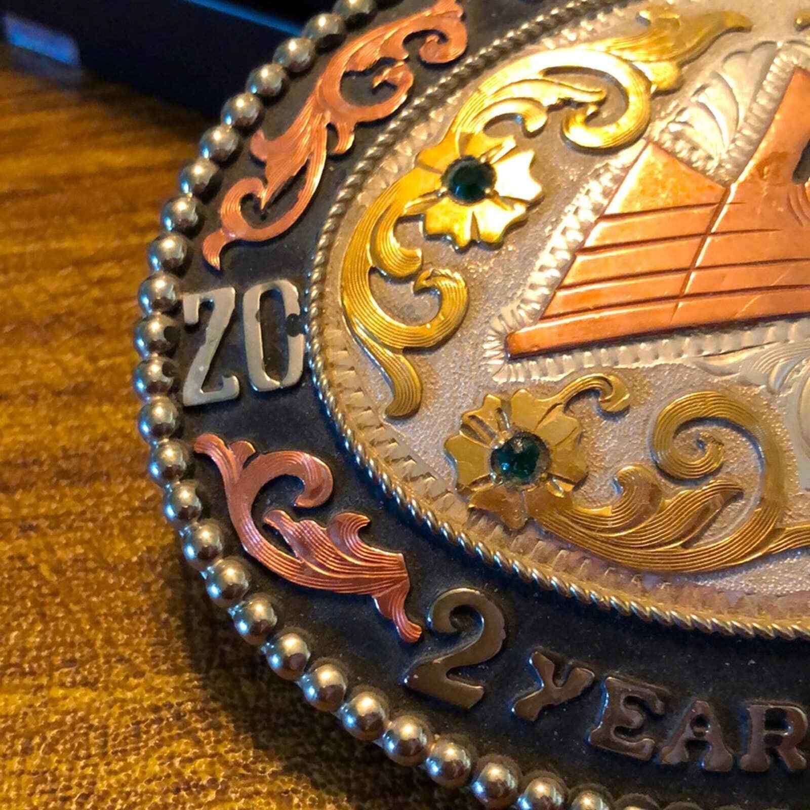 Frontier Brand WSQHA Q.H. Quarter Horse 2 Year Old Mares Trophy Belt Buckle