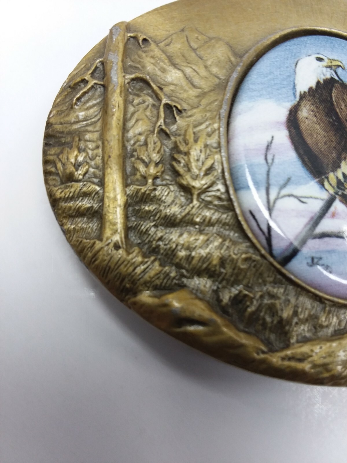 Artistic lnpression EAGLE belt buckle designed by Julie Zsupnik, 2004