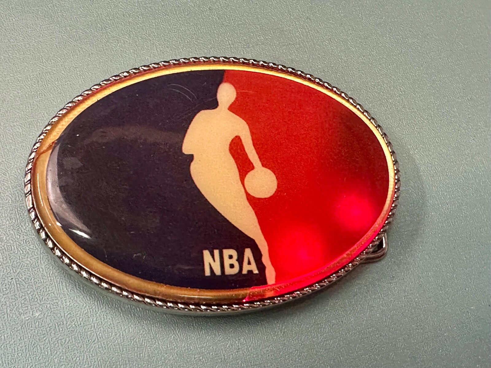 NBA Basketball Player Led Light Flashing Belt Buckle W/ Fresh Battery!