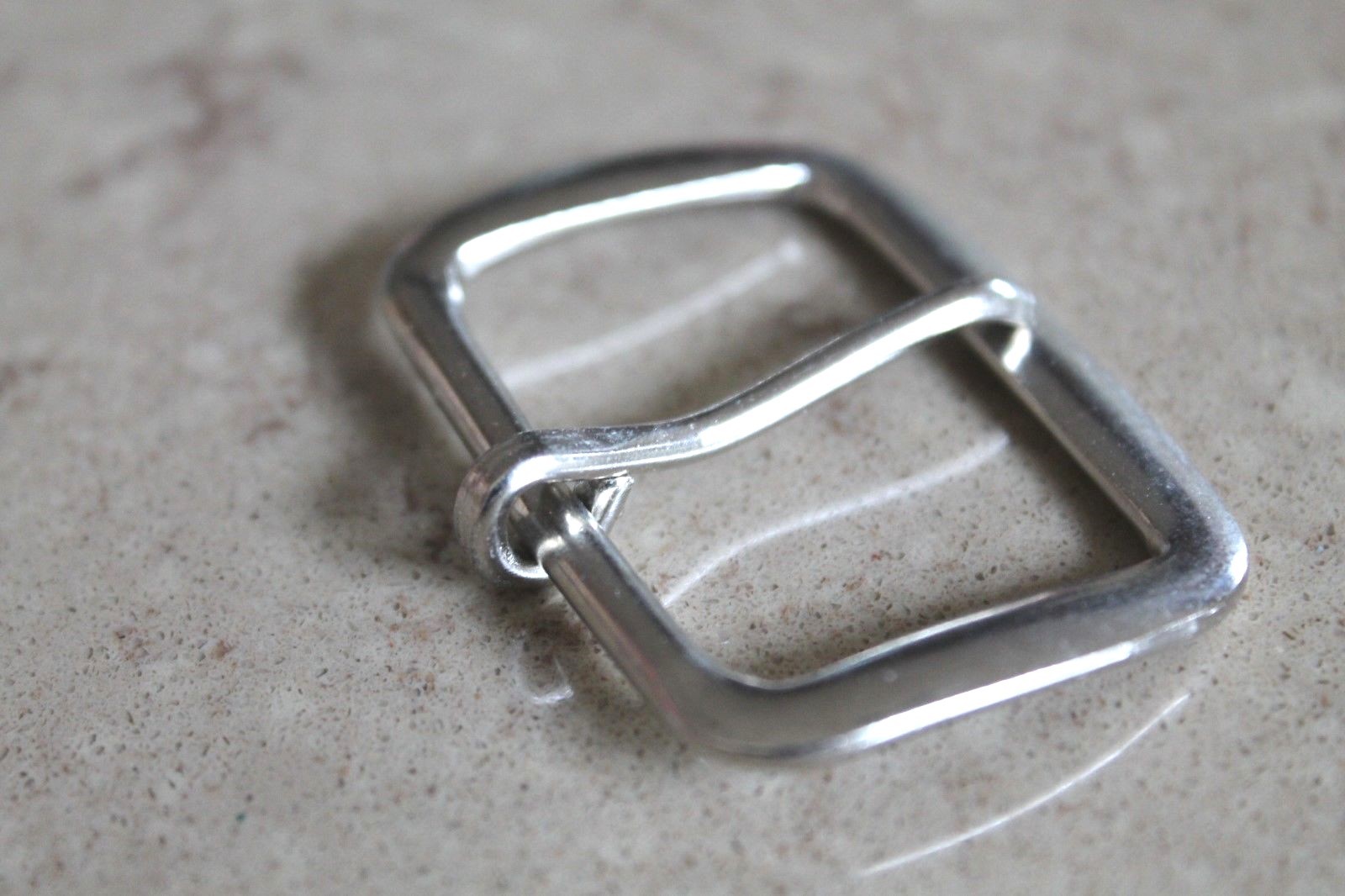 Nickel / Silver Coined End Bar Buckle fits up to 1 1/2&Prime; belt buckle lot of 5