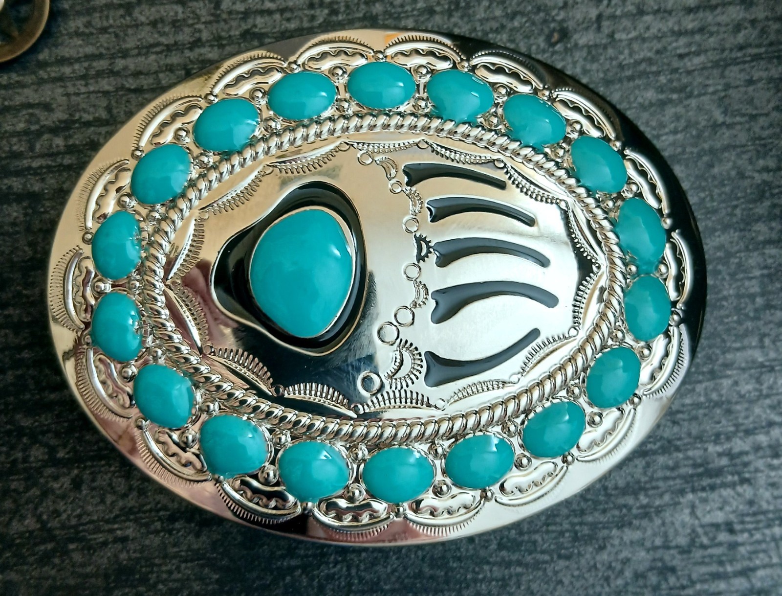 Belt Buckle Buckle Bear Claw Bear Paw Indian Western
