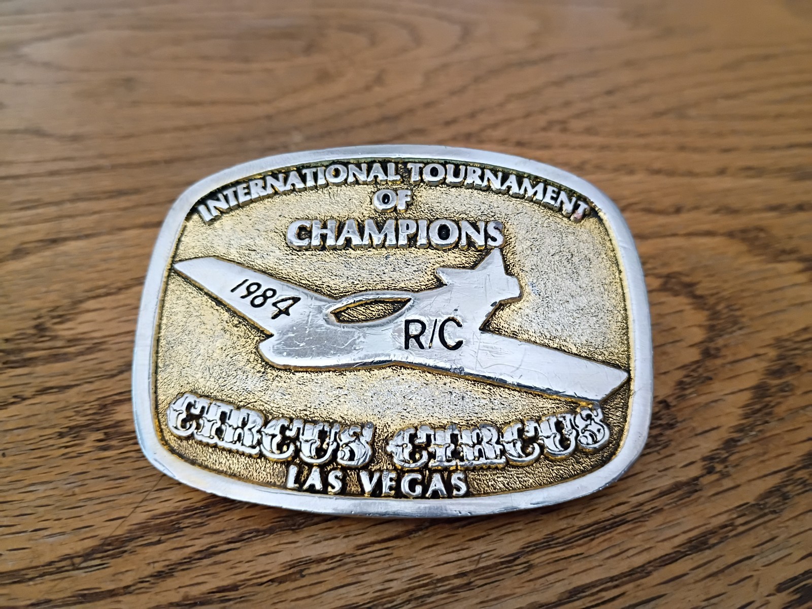 Belt Buckle Circus Circus Champions Radio Control Planes R/C Las Vegas 1984