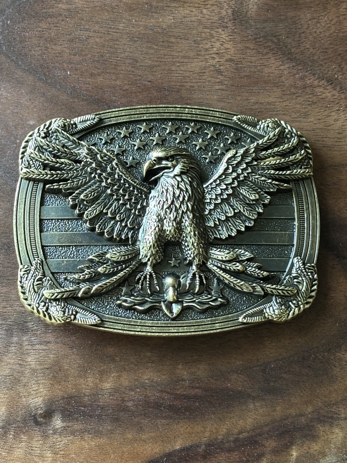 AMERICAN EAGLE Belt Buckle Metal Zinc Alloy Vintage Men Premium Christmas Gift