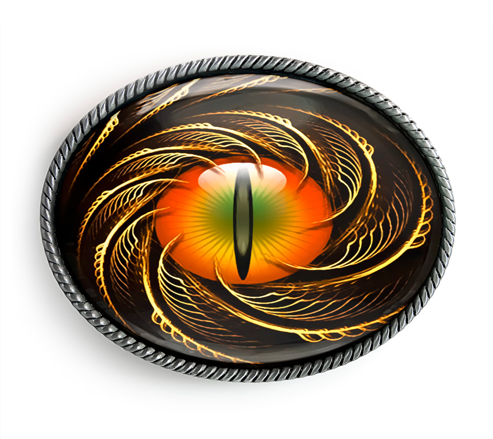 Dragon Eyeball Belt Buckle – Medieval Taxidermy Cosplay Artisan Buckle – 24-E