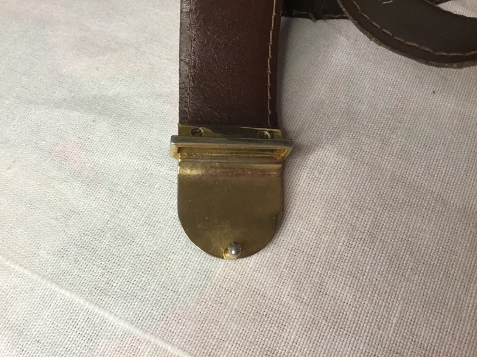 Yacare Industrias Argentinas Belt. Metal Buckle Genuine Alligator Skin 46” x1”