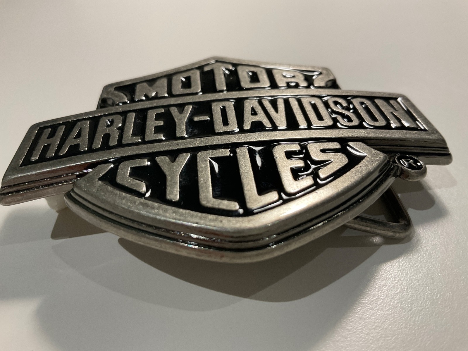 Harley-Davidson Classic Bar&Shield Icon belt buckle.Antique nickel.#99593-08VM.
