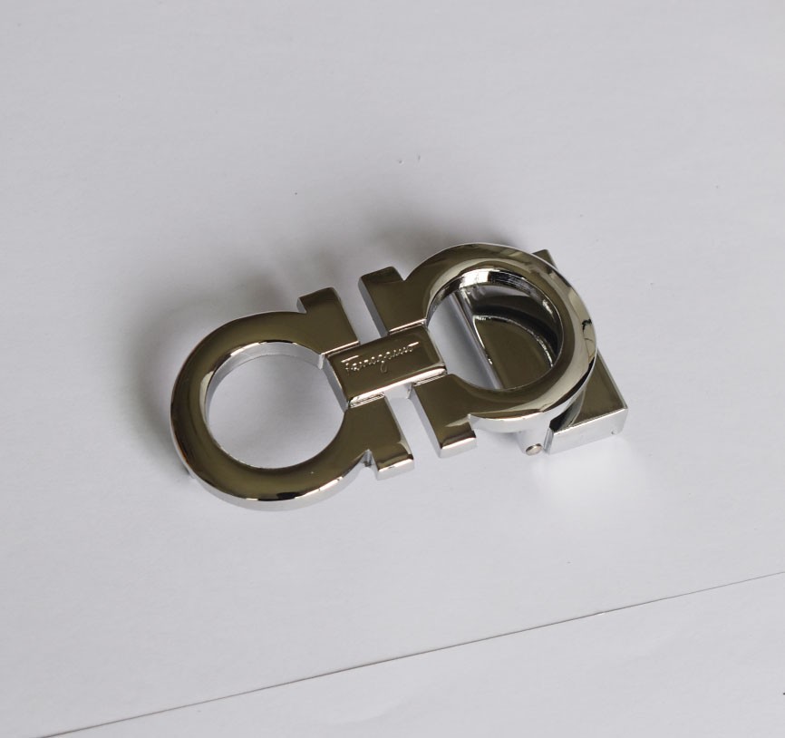 Salvatore Ferragamo Silver Gancini Belt Buckle – Fits Belt Width 1.38&Prime;
