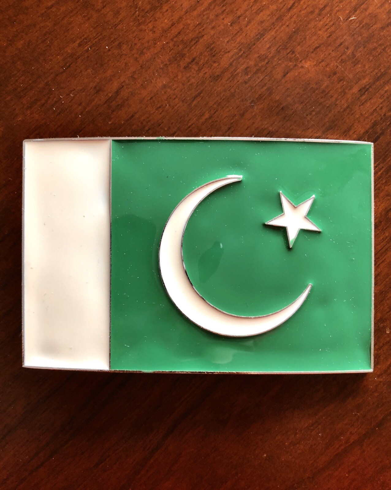 Pakistan Flag Islamic Republic Muslim Arab Arabic Metal Unisex Men’s Belt Buckle
