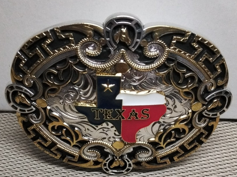 TEXAS Western Cowboy Belt Buckle Hebilla Vaquera