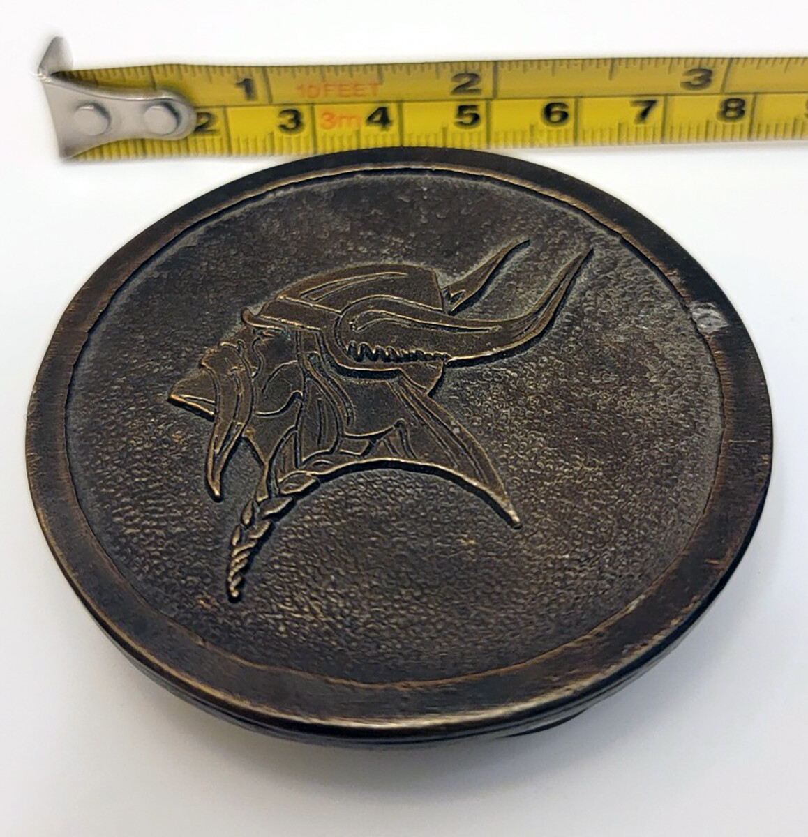 Viking Brass Vintage Belt Buckle – James Lind 1973 – Made in U.S.A.