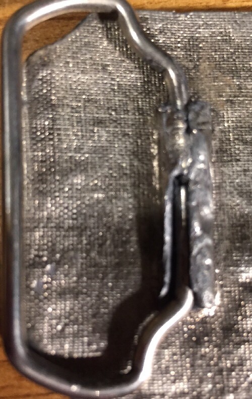 Flying Duck Design Silvertone Finish Belt Buckle
