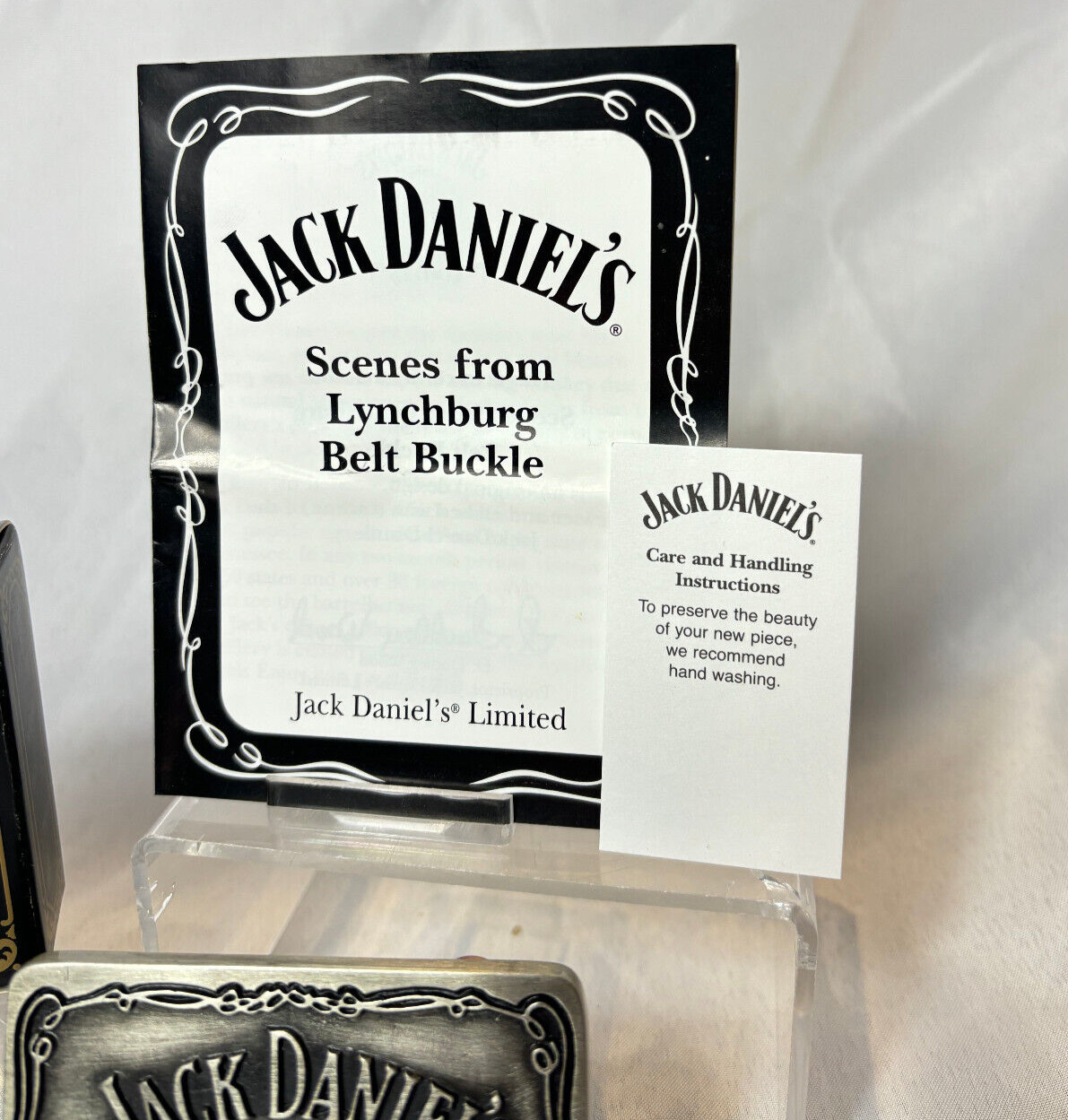 2006 Jack Daniels Belt Buckle Scenes From Lynchburg Tennessee Whiskey In Box