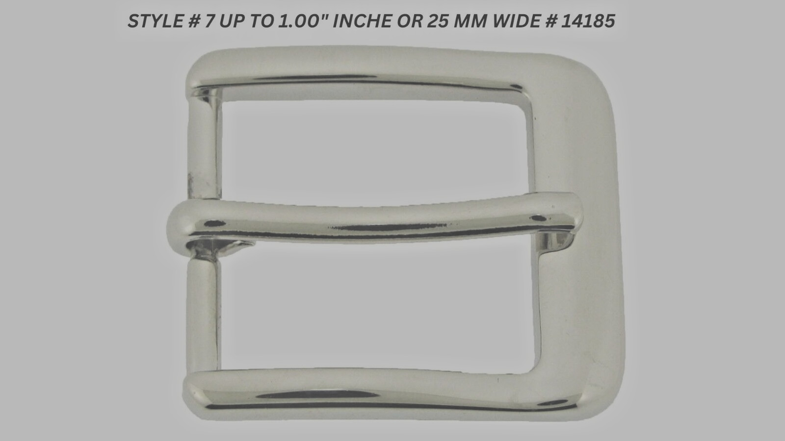 Pin Belt Buckles for Men&rsquo;s Fits 1.0″ inch 25mm Belt Watch Anti Allergic Silver