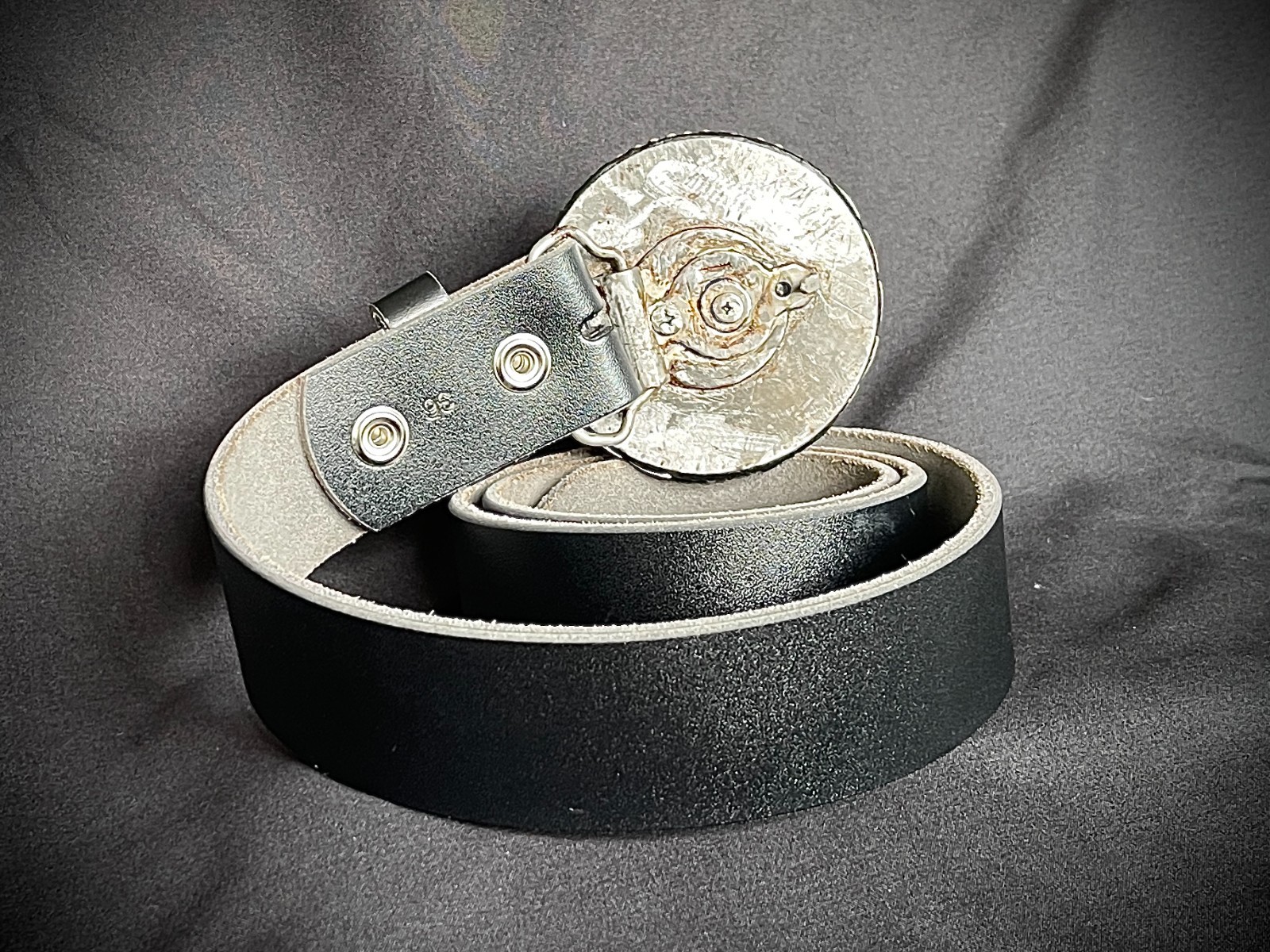 “War Cry: The Iron Martyr” Skull Gothic Ind. Belt Buckle OOAK Darren McNeese