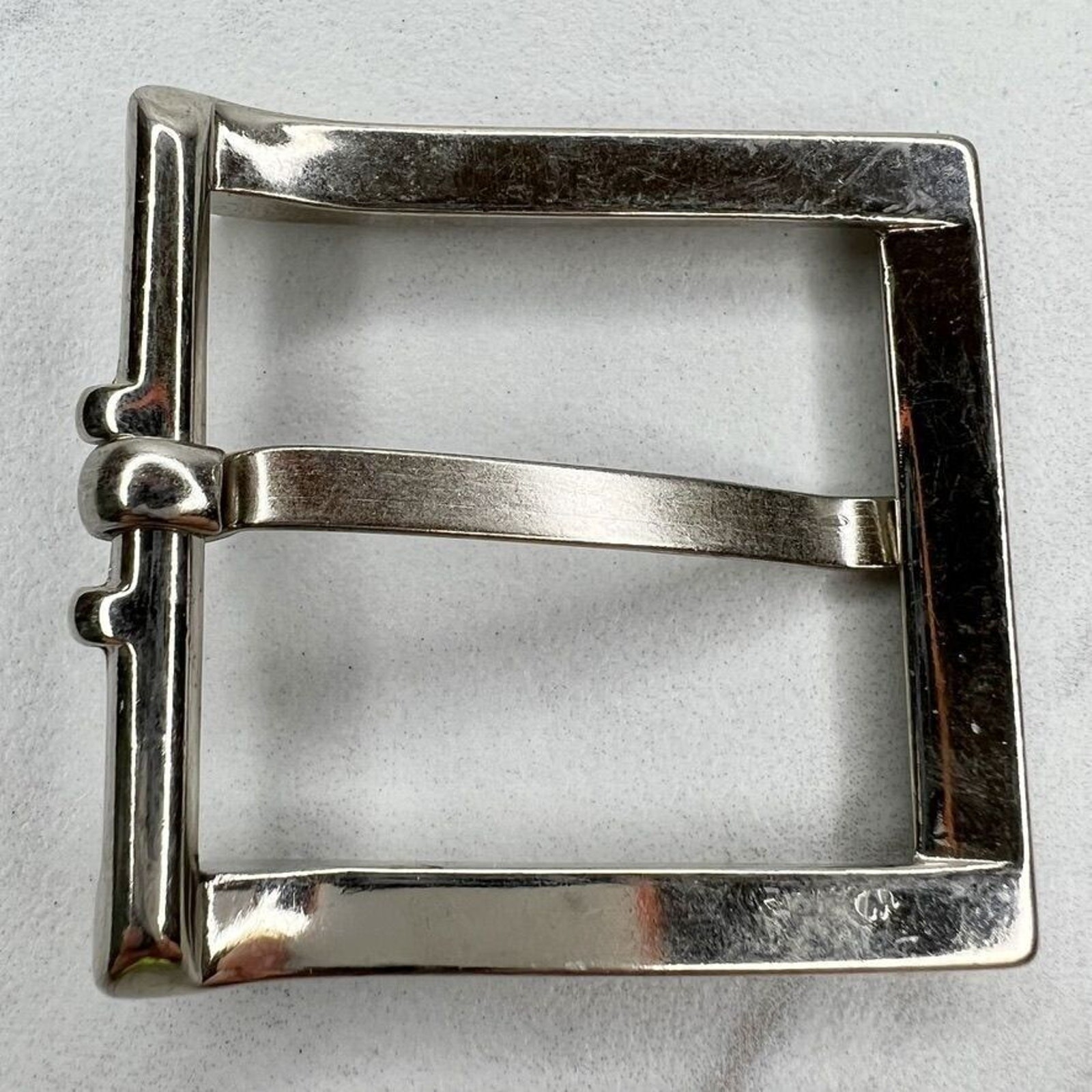 Silver Tone Simple Basic Belt Buckle