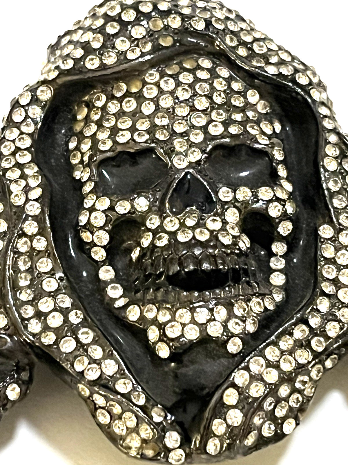 RT Signed Skull Rhinestones Pirate Costume Party Buckle Men&rsquo;s Fashion