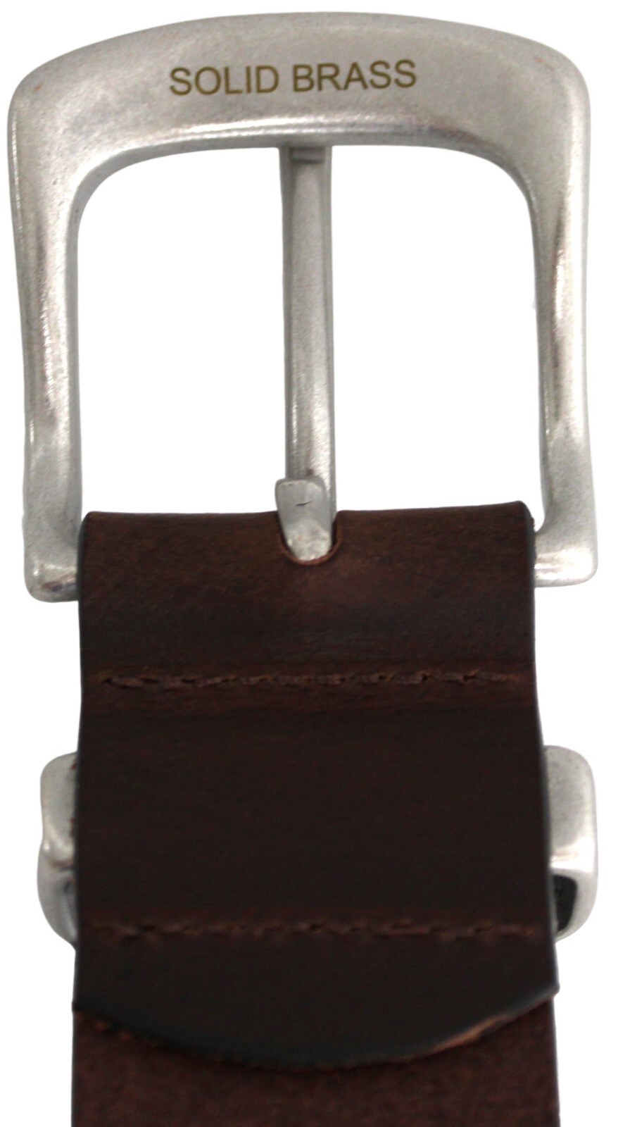Solid Brass Buckle and Keeper Quality Full Grain Genuine Leather Belt. No: 41004