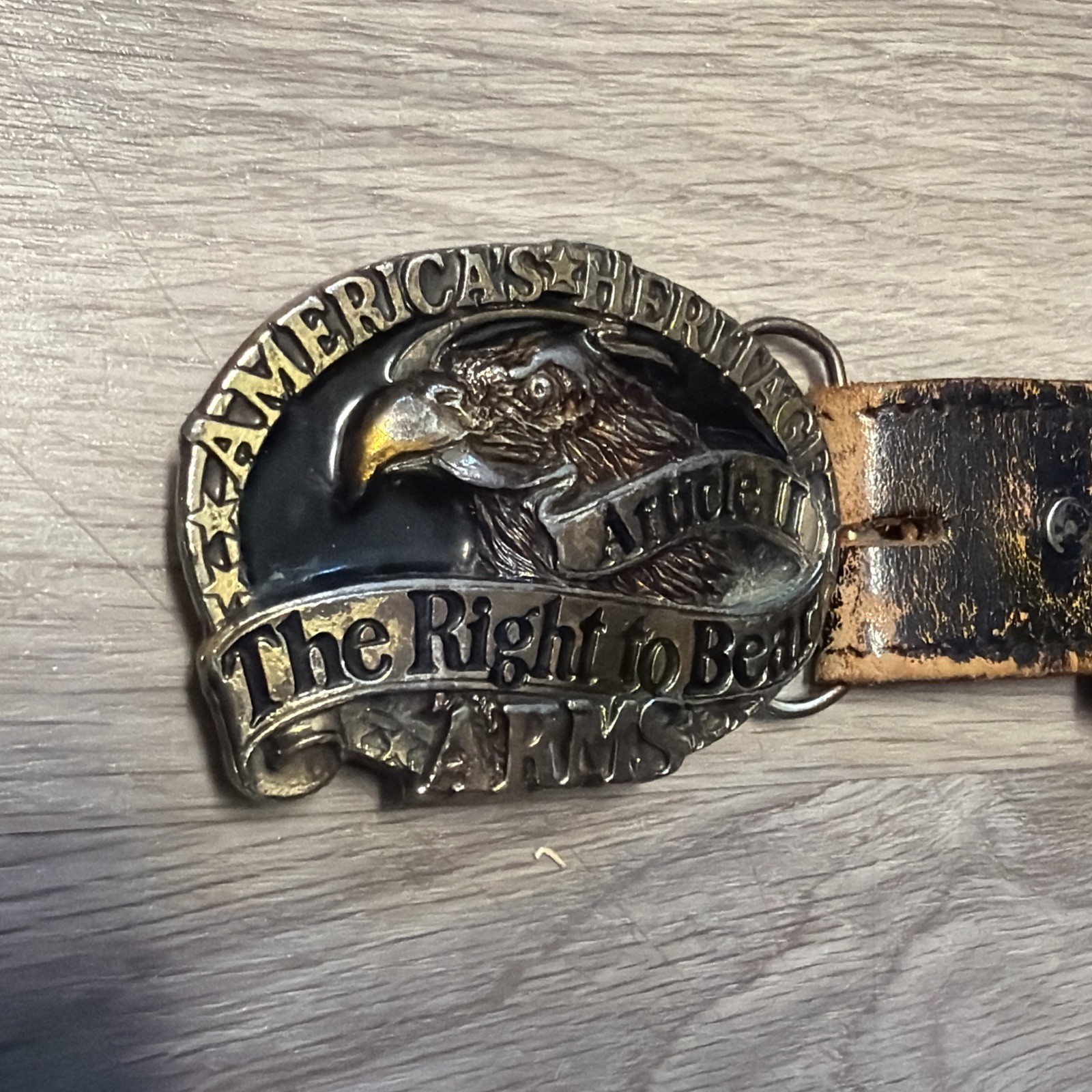 America&rsquo;s Heritage Right To Bear Arms Belt Buckle Great American Company Belt