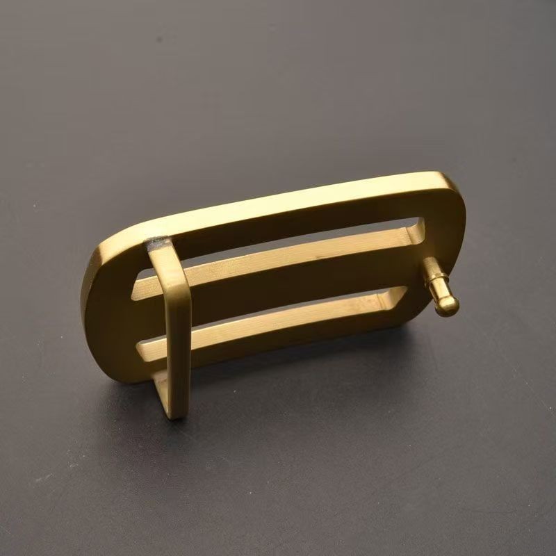 Brass belt head with smooth buckle for men&rsquo;s solid buckle head 3.9cm