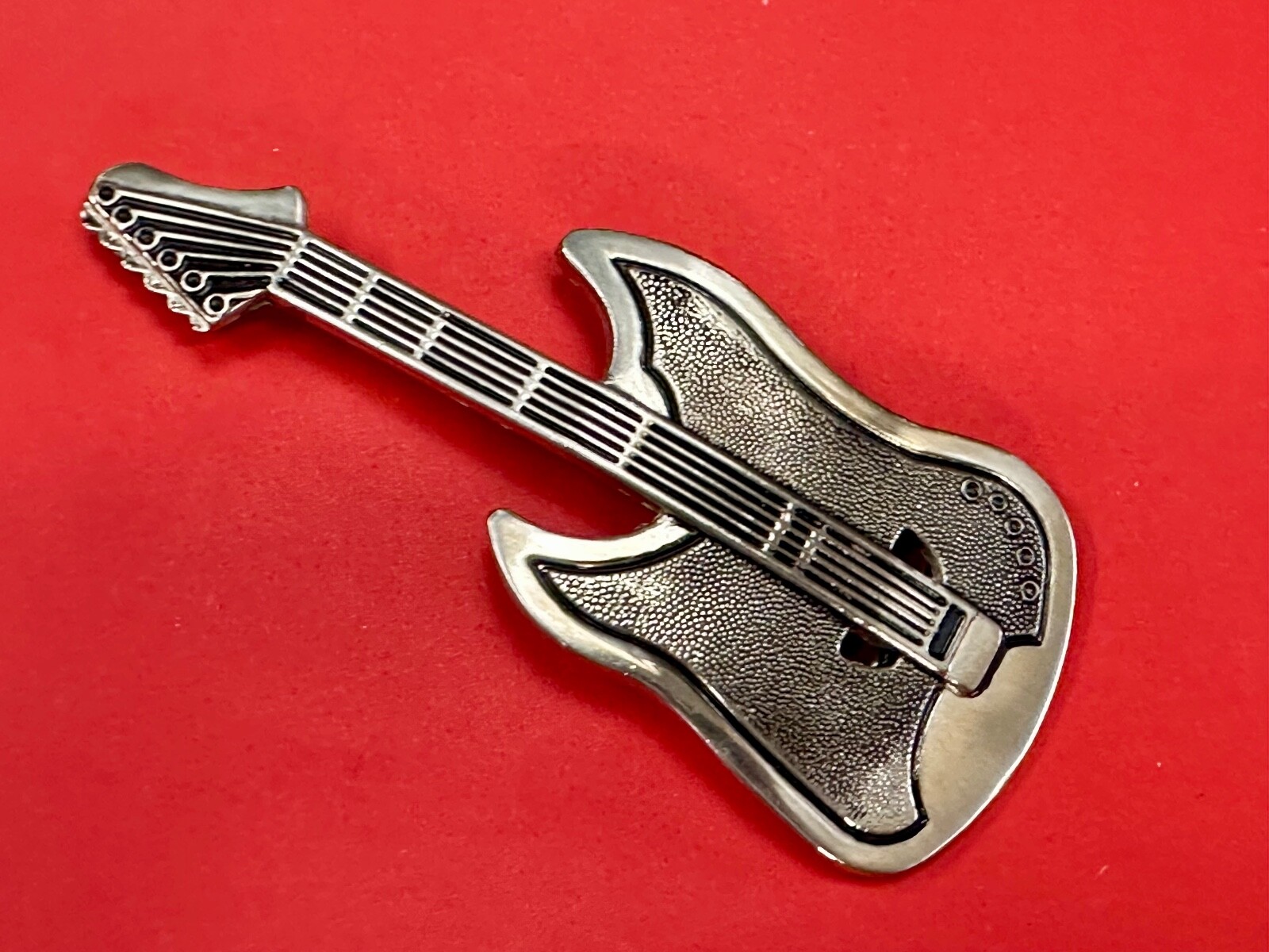 Electric Rock Guitar – Music Band – Different Cutout Vintage Belt Buckle