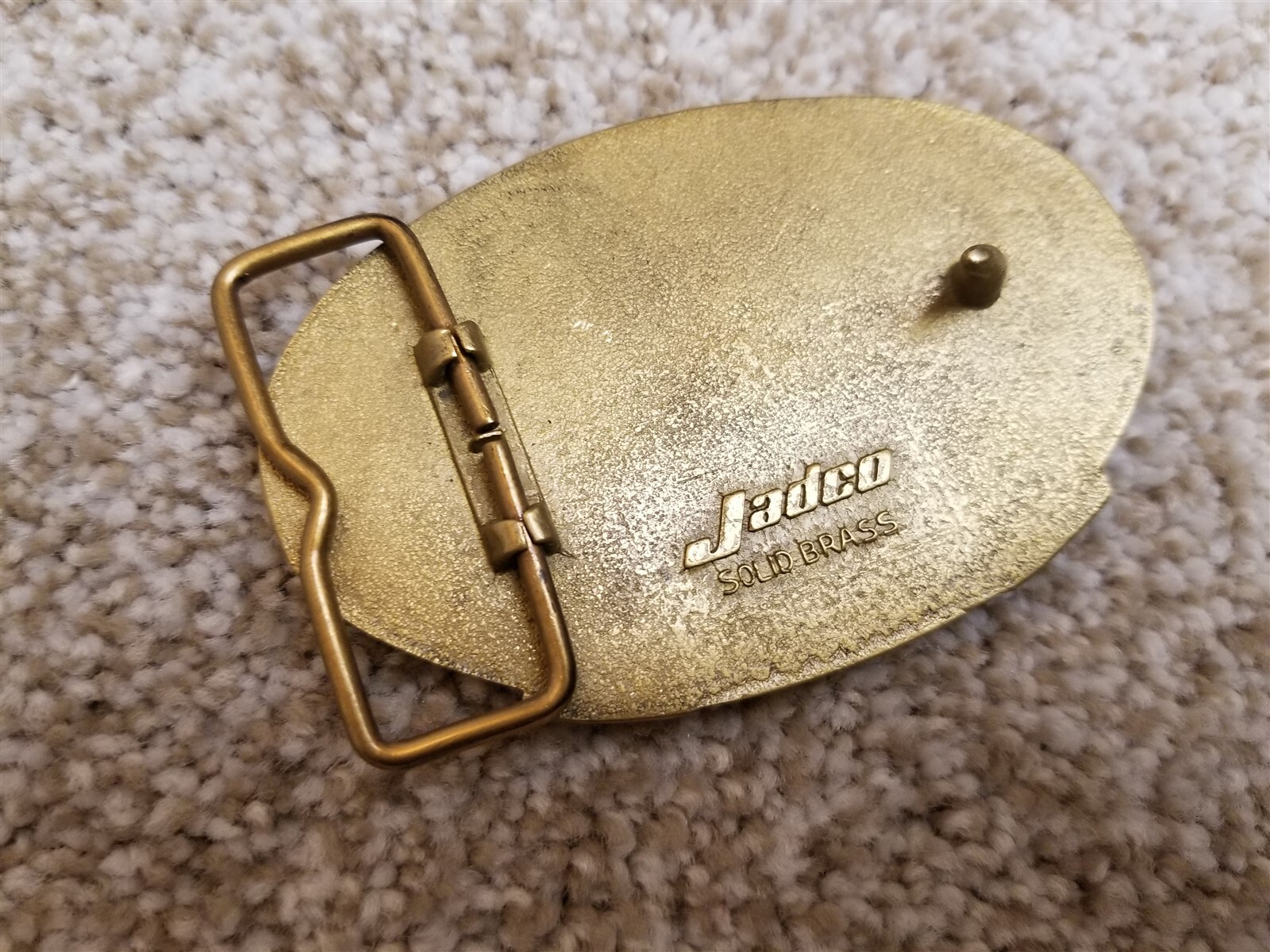Vintage California Farmer Magazine Belt Buckle 130th Aniversary 1984 Brass Jadco