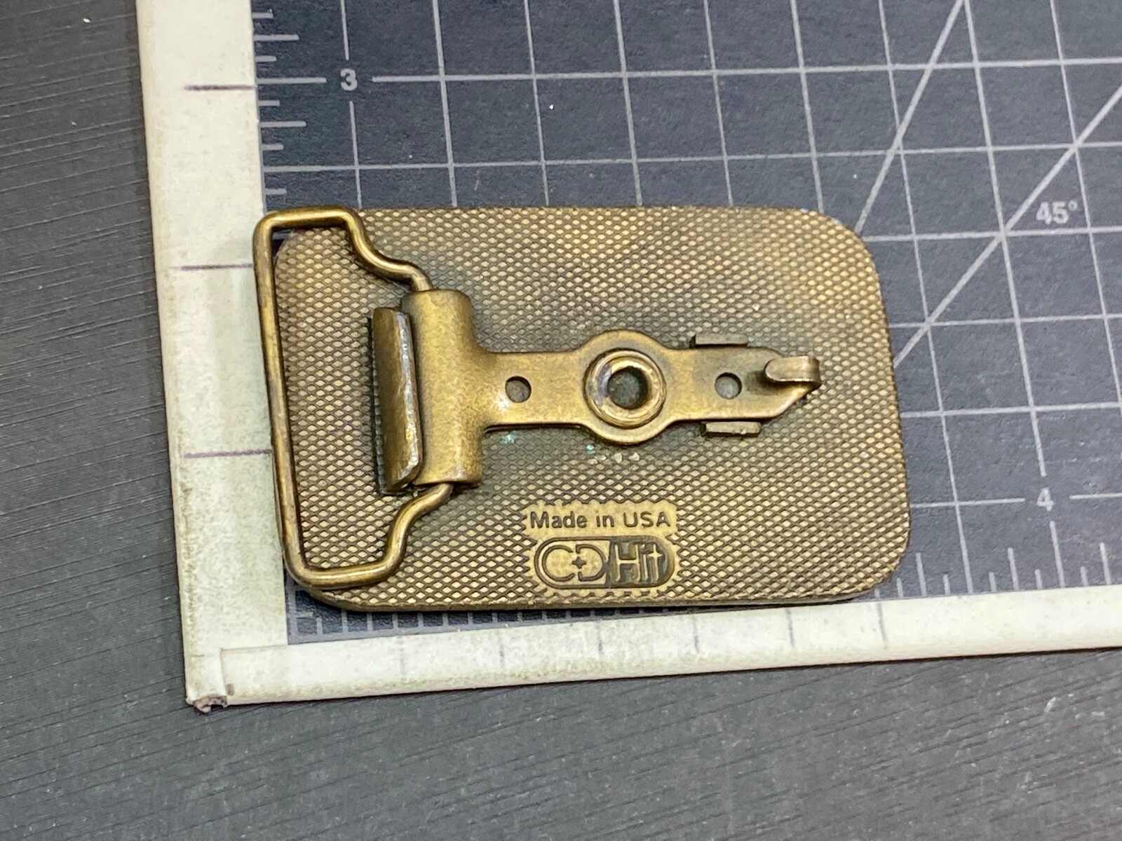 Gold Bonds Driving Force Semi Big Rig Tractor Trailer Driver belt buckle