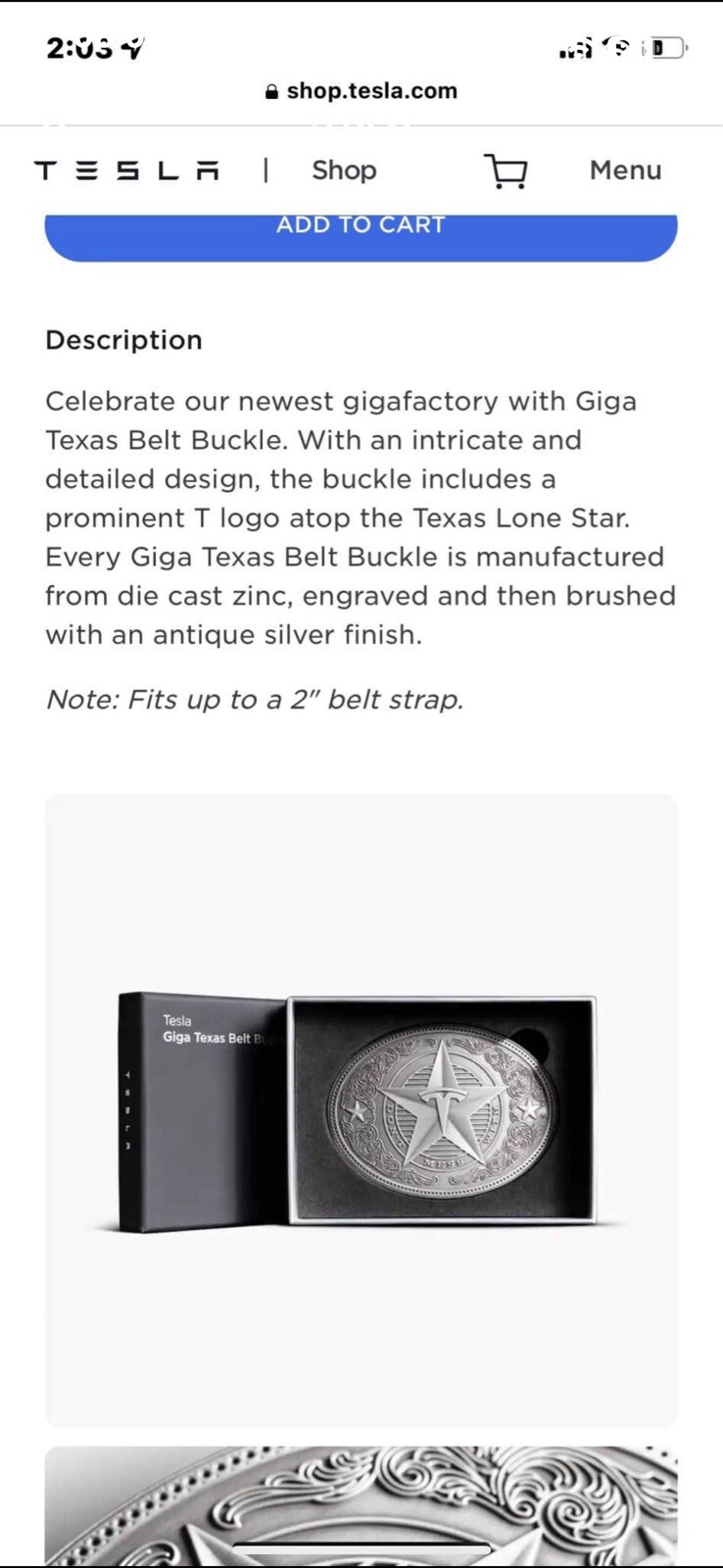 TESLA Giga Texas Belt Buckle | NEW, Ships Immediately! IN HAND Limited Edition