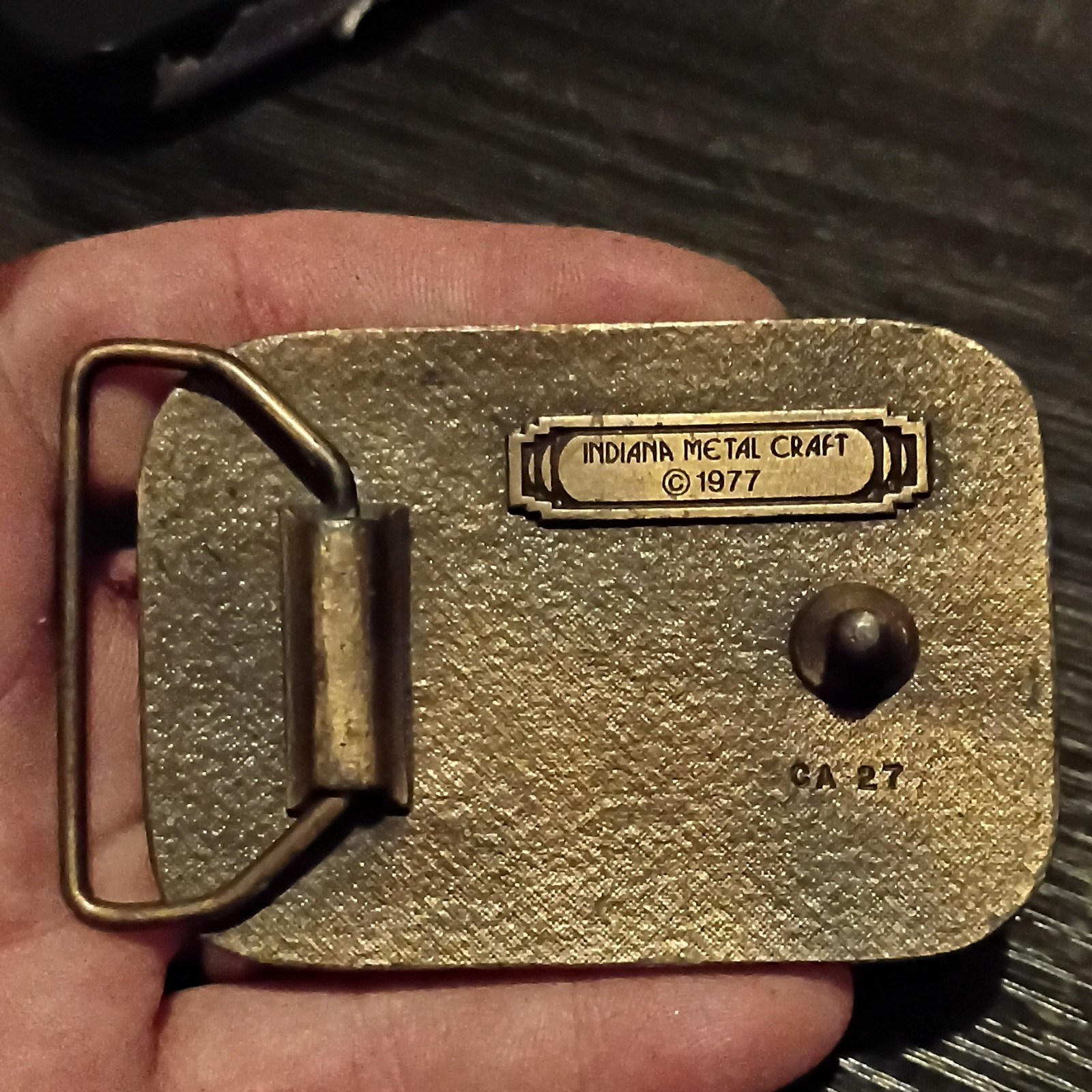 1977 Square Body Truck Belt Buckle Brass/Gold Color