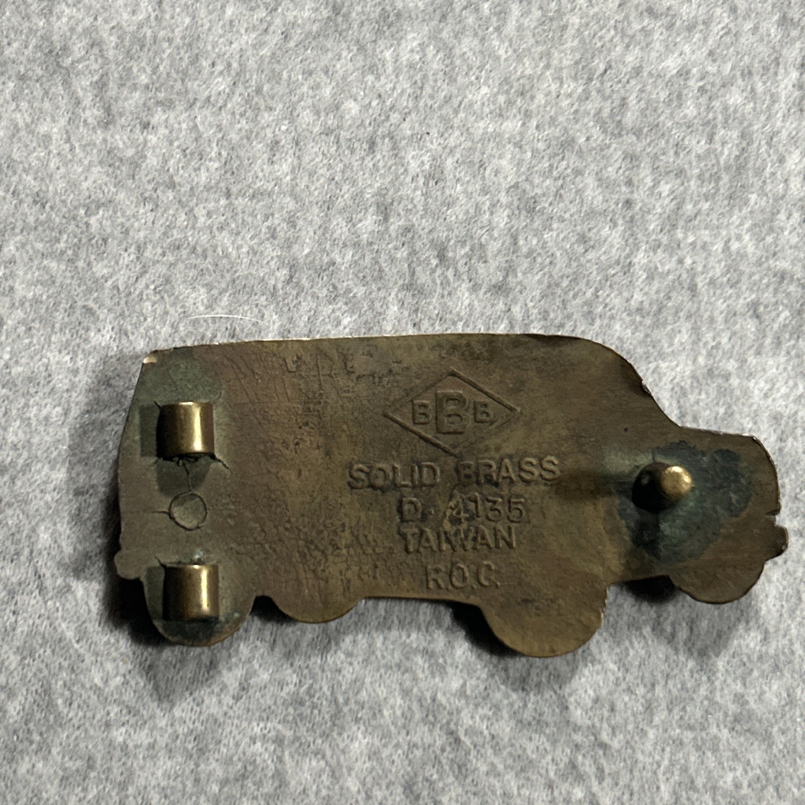 VTG Ford Ecoline Hippie Van Solid Brass Belt Buckle