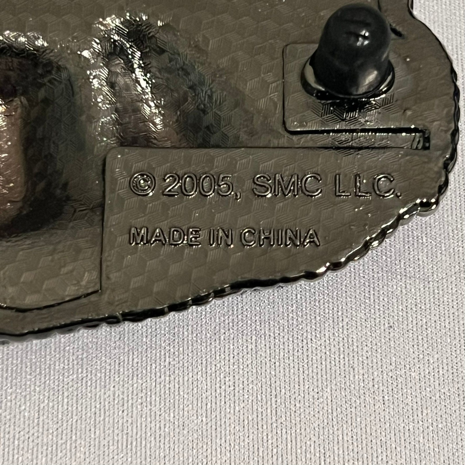 SMC Thumb Wrestling Belt Buckle All Star Champion Metal Pewter 2005 Collectible