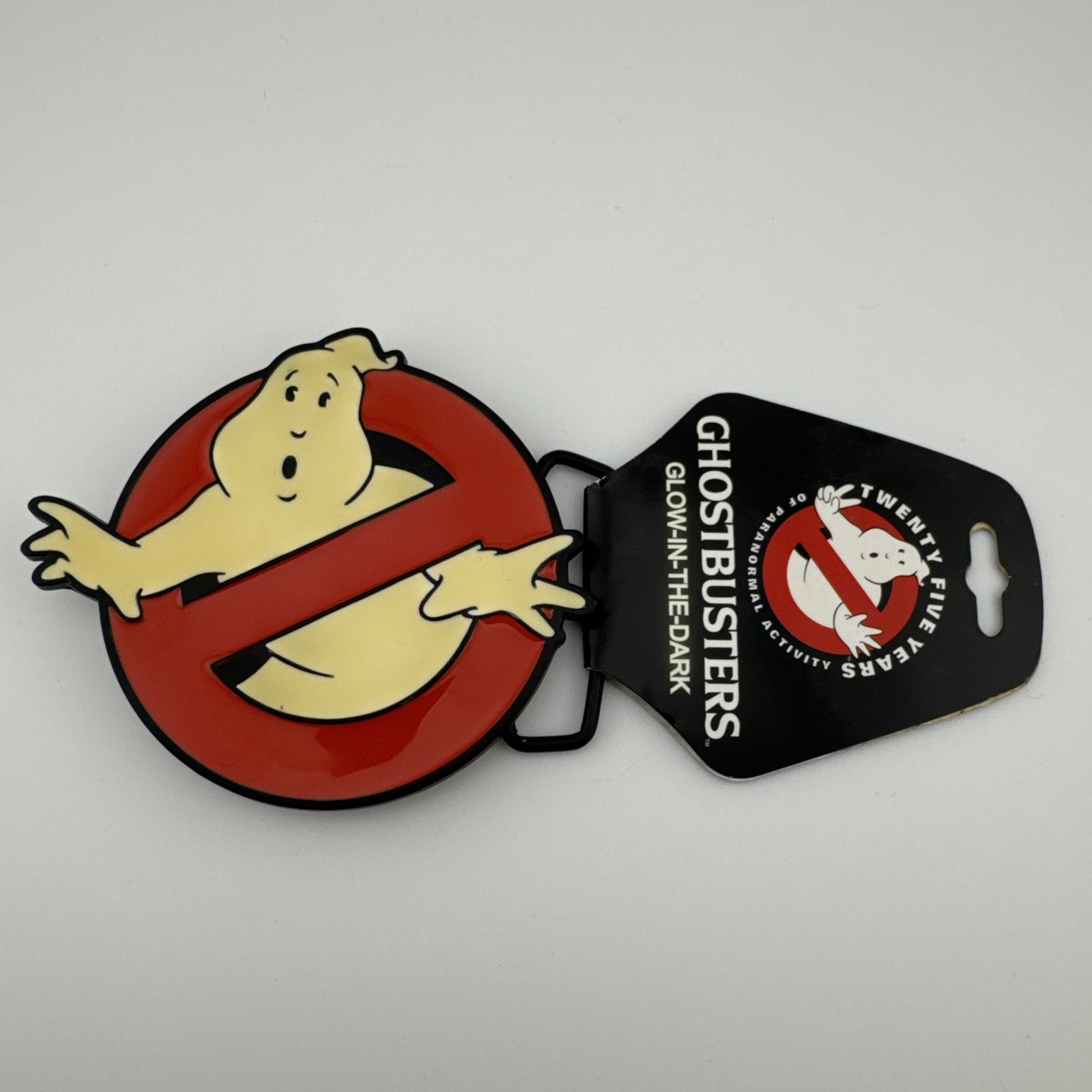 Ghostbusters Logo 25th Anniversary Glow In The Dark Belt Buckle 2009 NewWith Tag