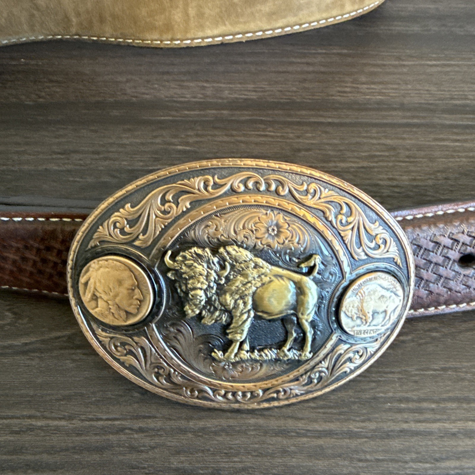 Ariat Western Belt Buckle Size 40