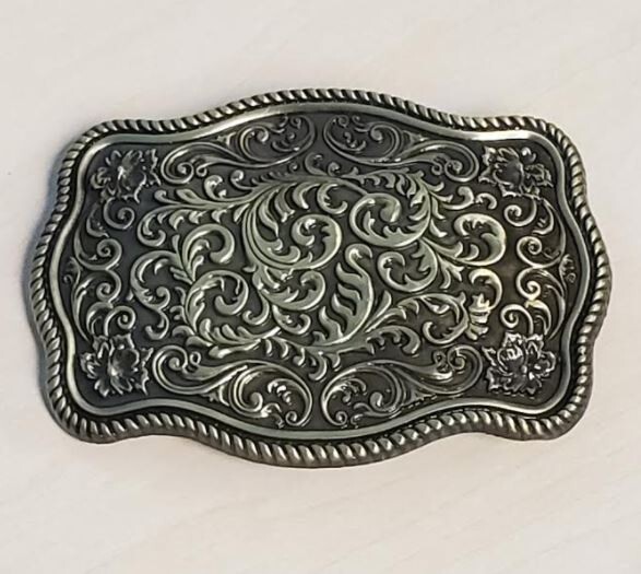 Gold Western Style Belt Buckle Metal BU65