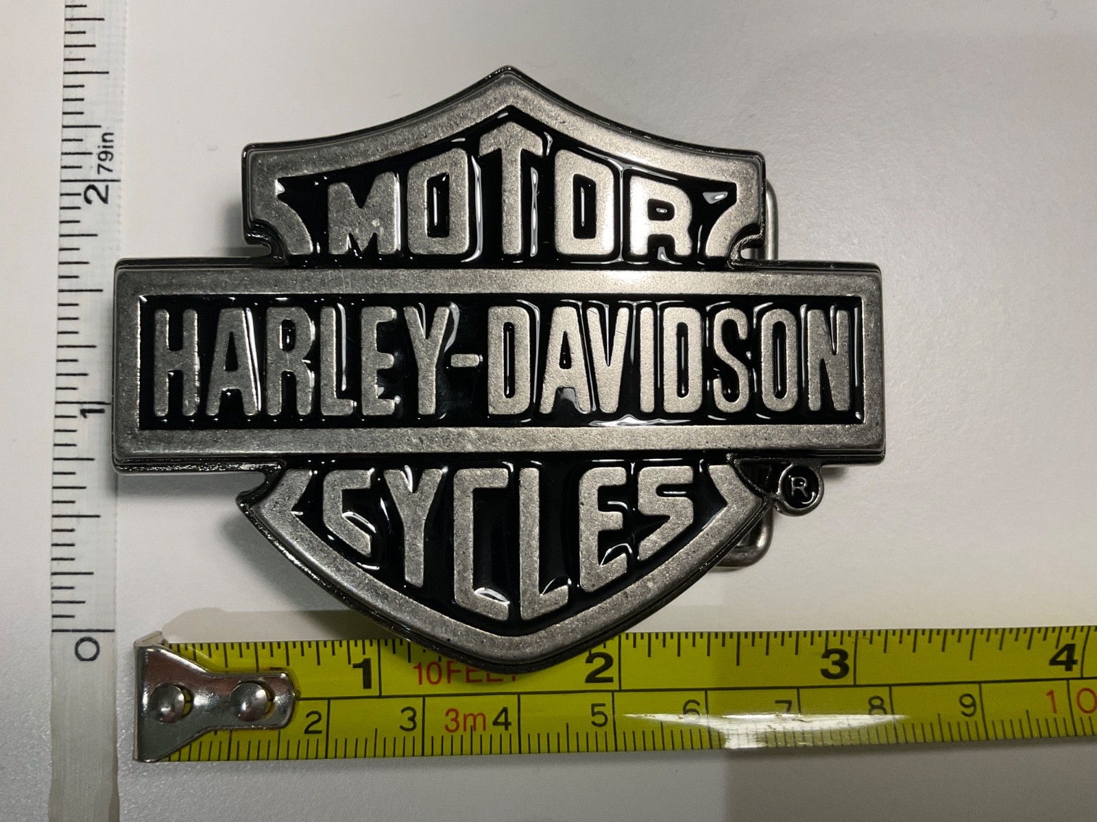 Harley-Davidson Classic Bar&Shield Icon belt buckle.Antique nickel.#99593-08VM.