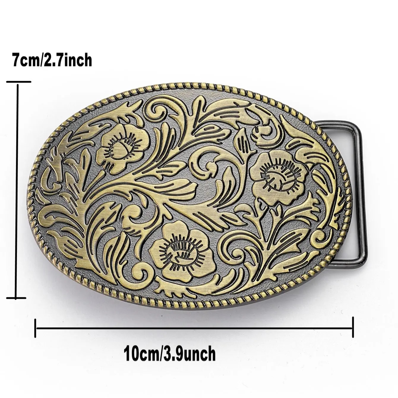 Western Denim Alloy Stud Buckle – Stylish and Unique Fashion Accessory
