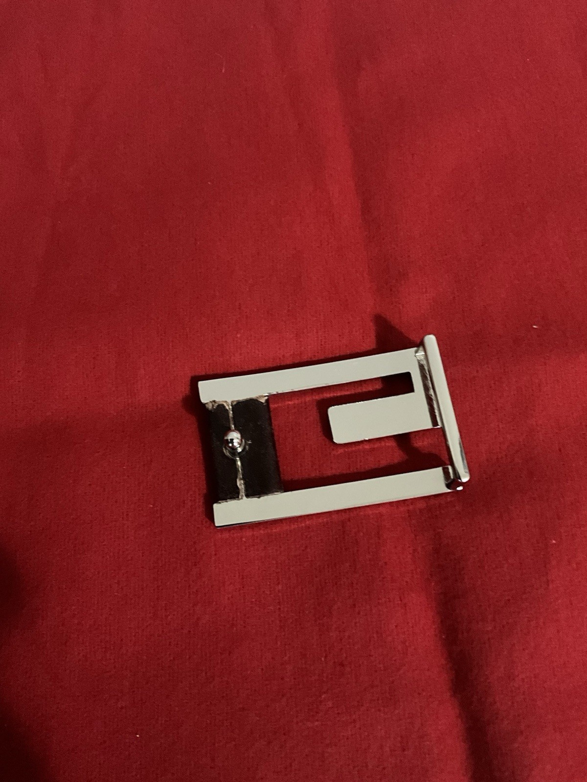 Vintage Gucci 90’s G Square Leather Belt Buckle