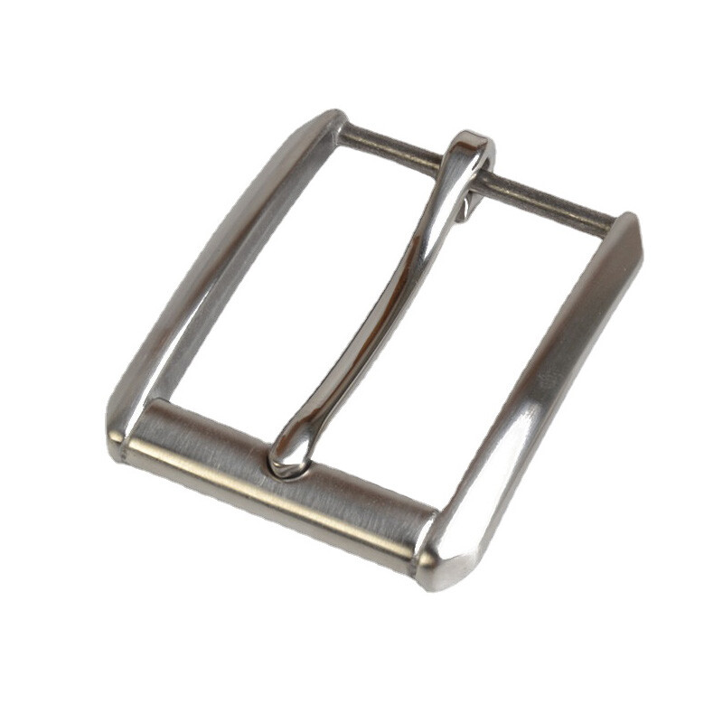 1x DIY Stainless Steel Single Prong Buckle 40mm Replacement Leather Belt Decor