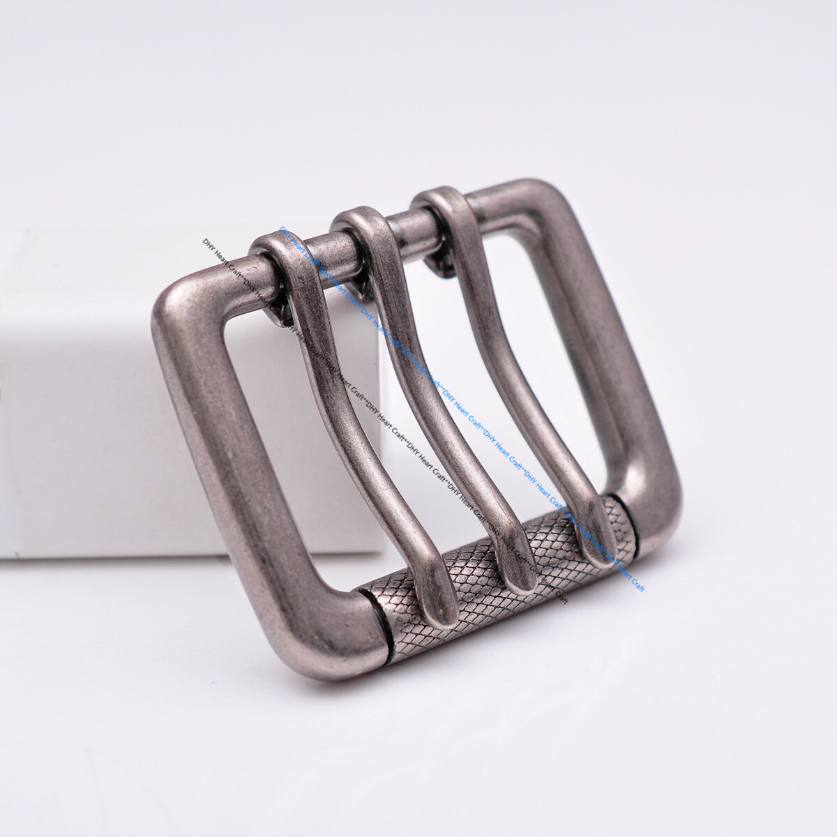 Heavy Sturdy Retro Triple Tongue Pin Prong Men Belt Buckle Fit 45MM Belt Straps