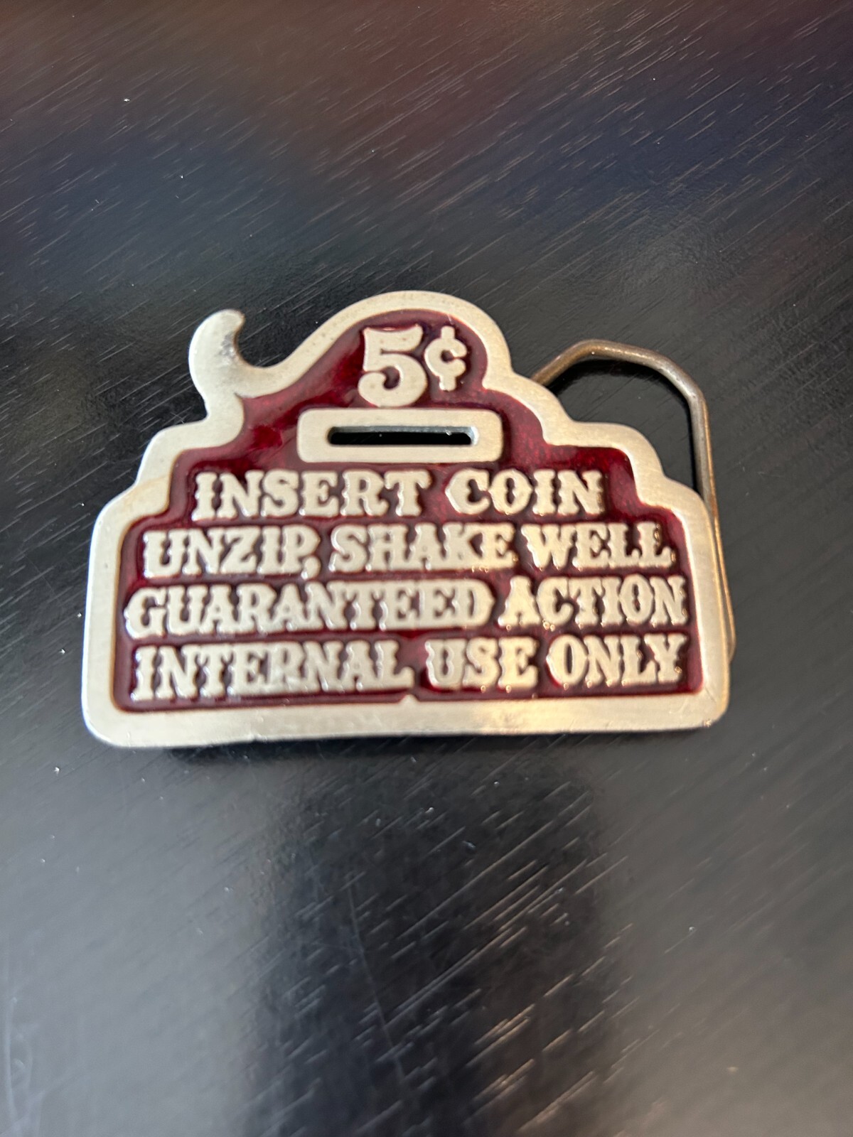 Vintage Collectible Insert Coin Great American Buckle Company Metal Belt Buckle