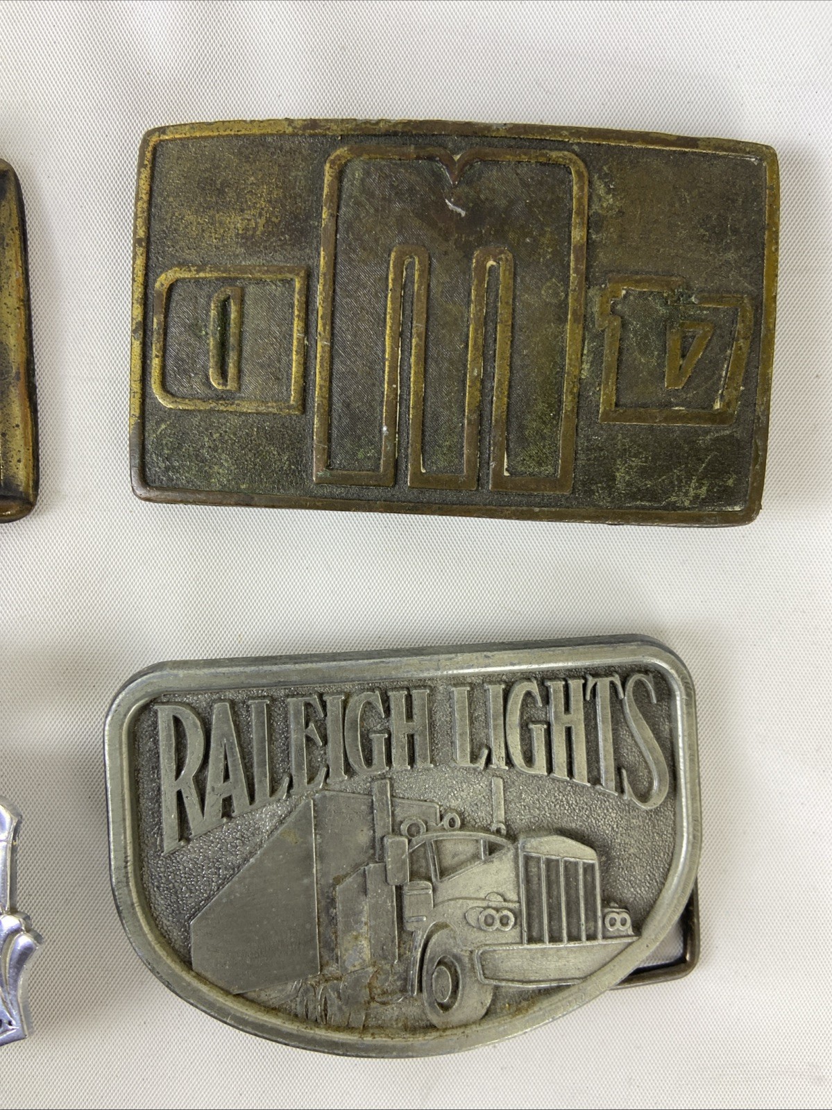 Mixed Lot of 7 pcs 6 Belt Buckles 1 Clip Transportation Ford, 4WD, Bus, Model T