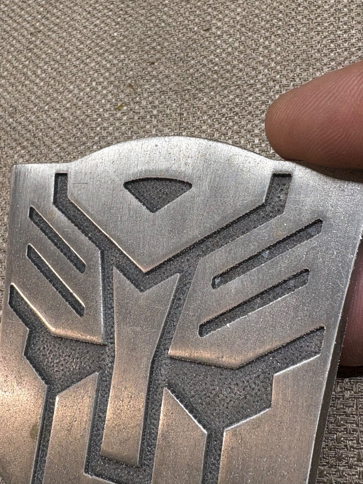 Transformers Metal Belt Buckle deception vintage 3 1/2&Prime;