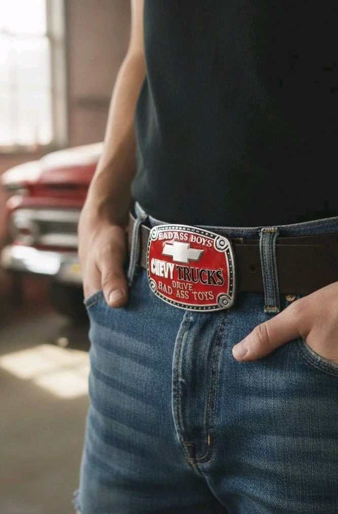 New Chevy trucks bad boys belt buckle