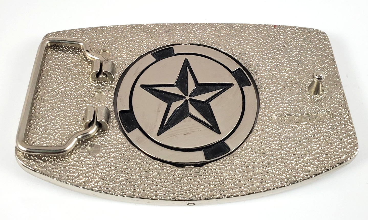 Skeleton & Bones Crossed Reversible Spinning Belt Buckle