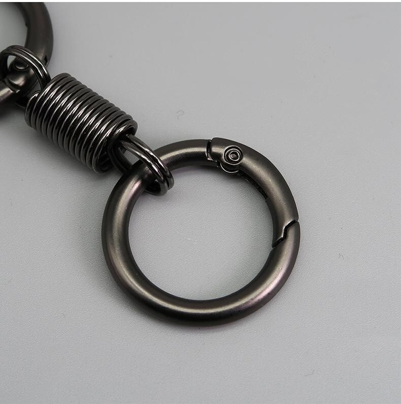 5 PCS Spring O Ring Key Buckle Bag Belt Strap Clip Clasp Hook Keyring