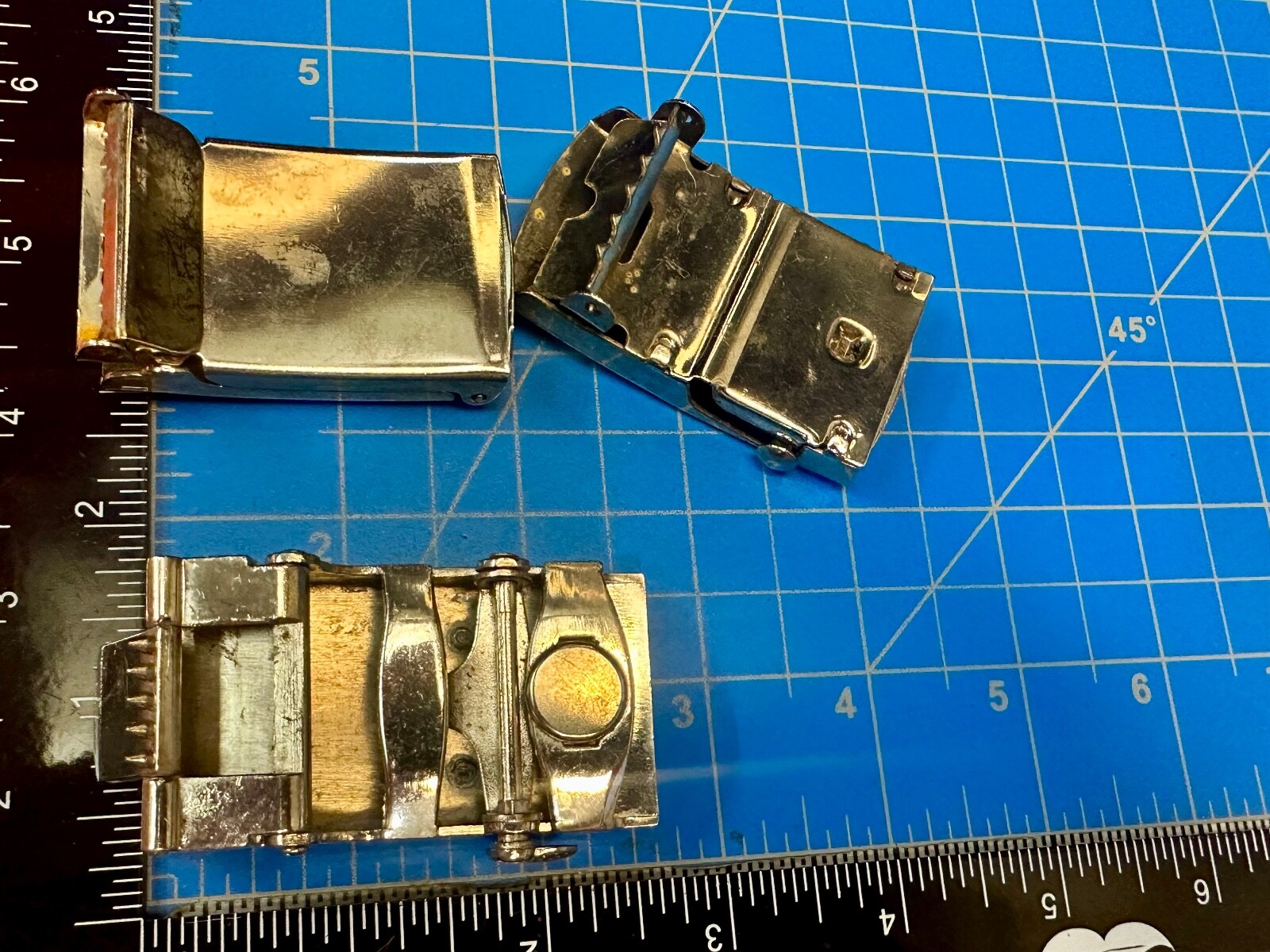 Lot of 3 Vintage slide dress style Belt Buckle&rsquo;s Letters Horse
