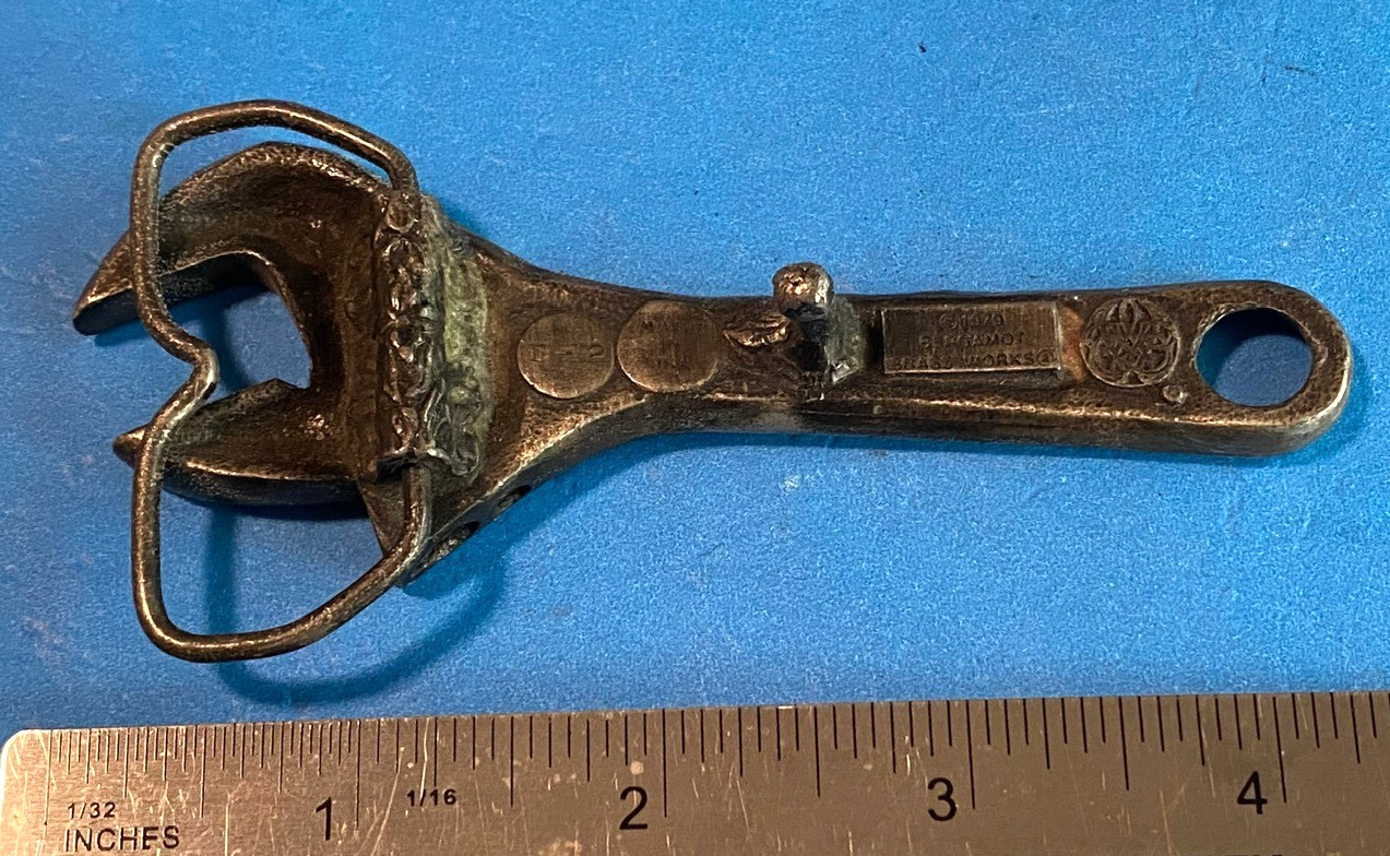 Vintage Crescent Wrench Shifting Spanner Mechanic Belt Buckle Made in the USA