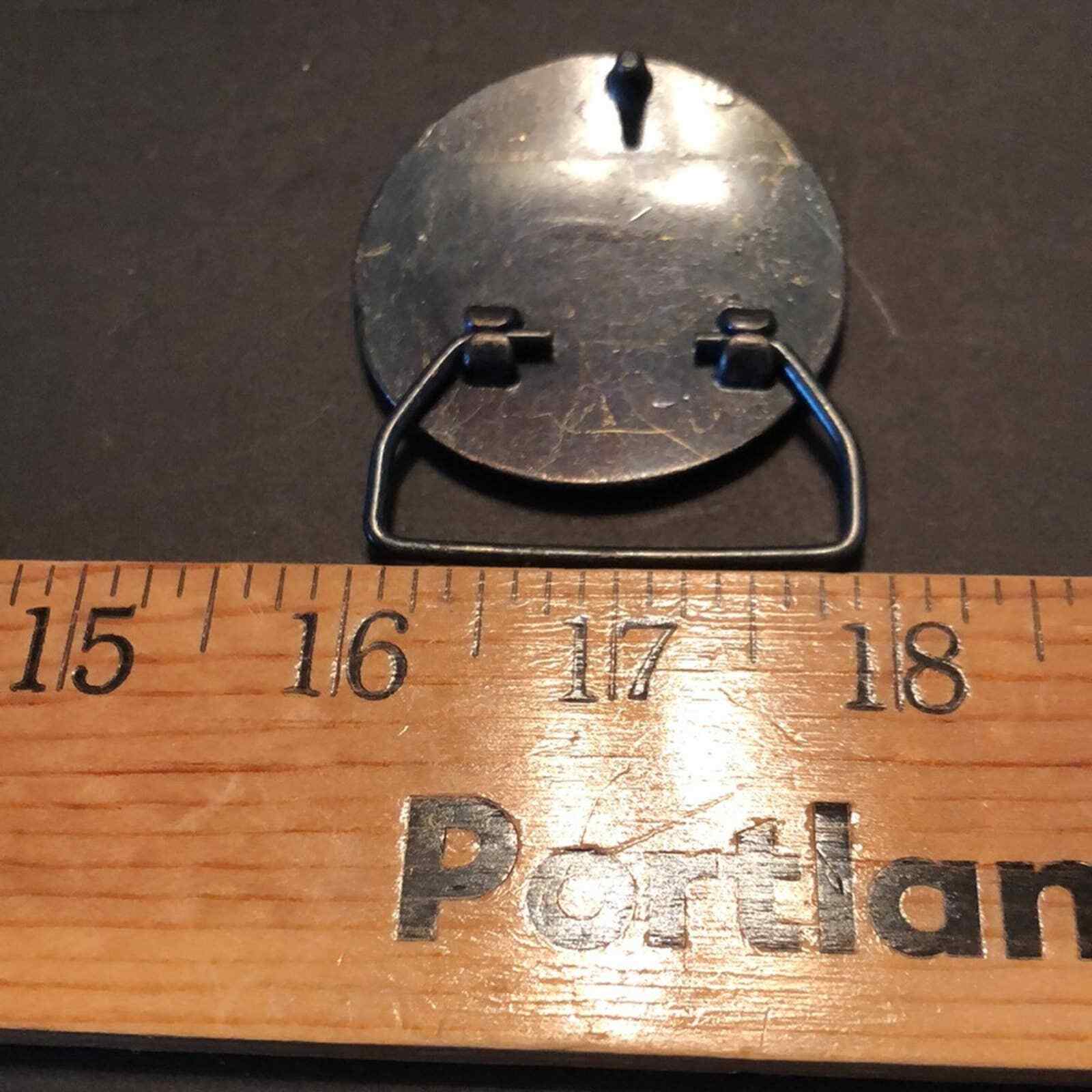 Rare Vintage Illinois Urban Fishing Program Round Belt Buckle
