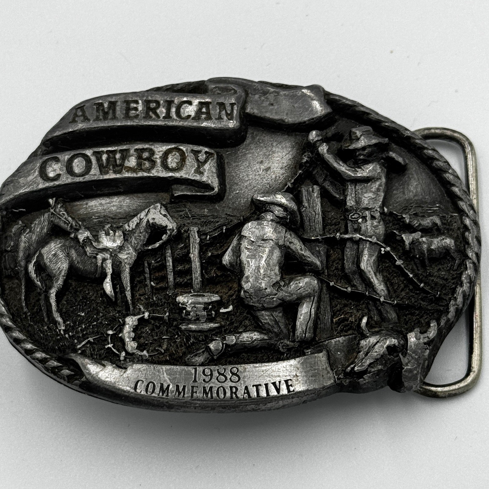 Arroyo Grande Buckle Co 1988 American Cowboy Limited Edition Belt Buckle 295