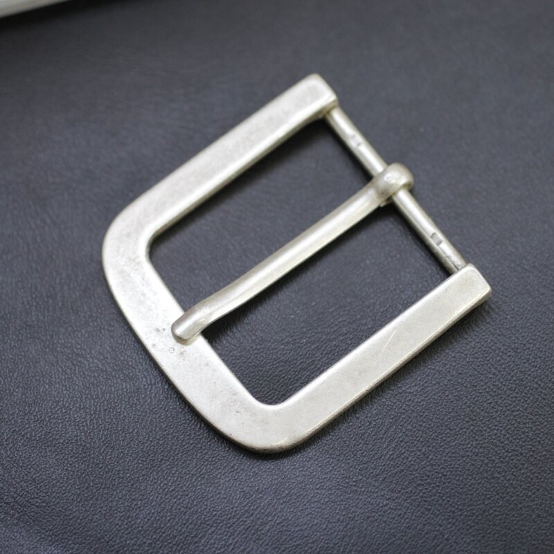 Antique Silver Rectangular Pin Buckle Holds 4cm Belt