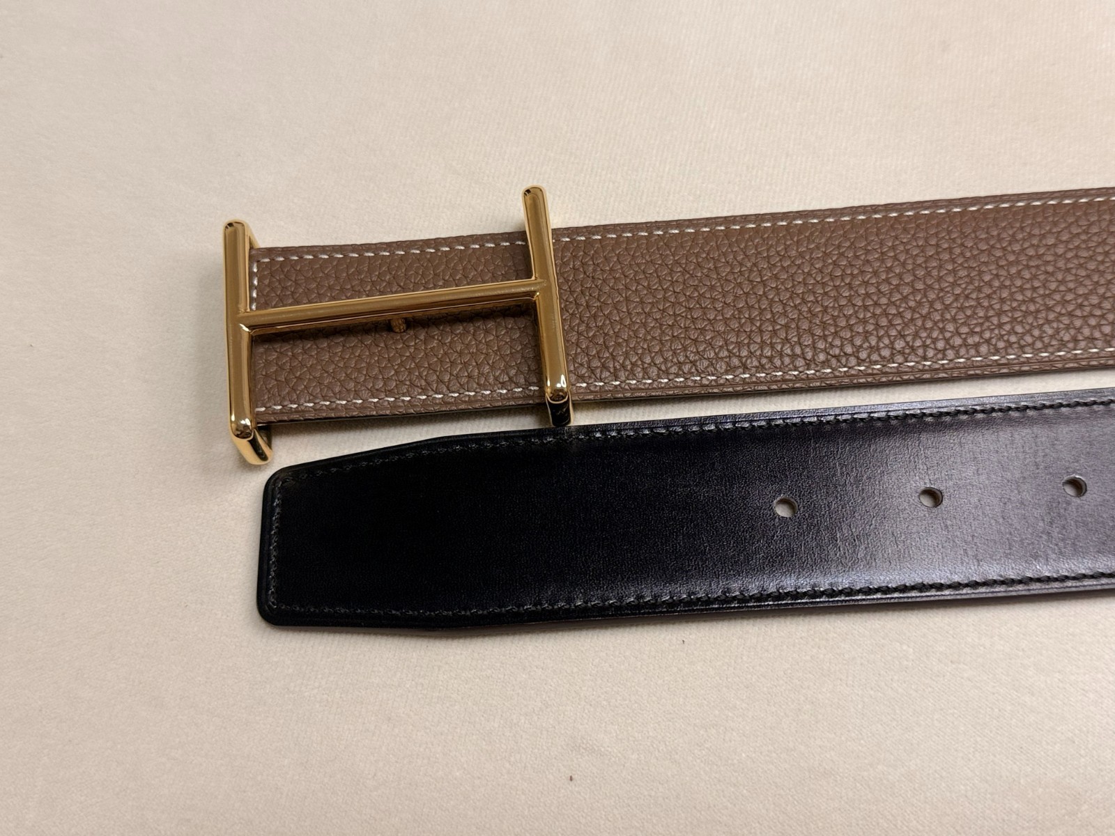 38mm Buckle Replacement Belt Buckle Polished Gold/Silver H with Pouch